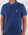 Fila Vintage Tipped Polo Shirt Mid Blue