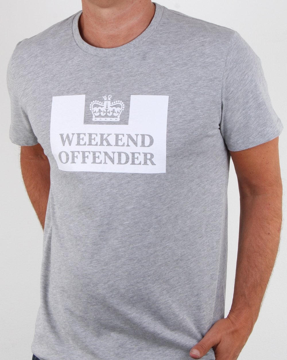 Weekend Offender Prison T-shirt Grey