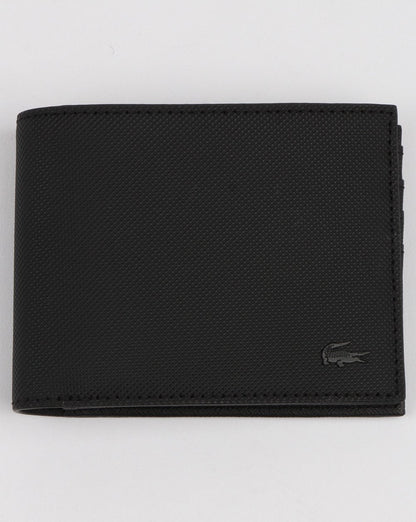 Lacoste Billfold Leather Wallet Black
