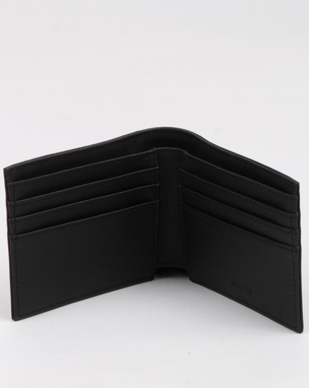 Lacoste Billfold Leather Wallet Black