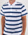 Lacoste Striped Polo Shirt White/Blue