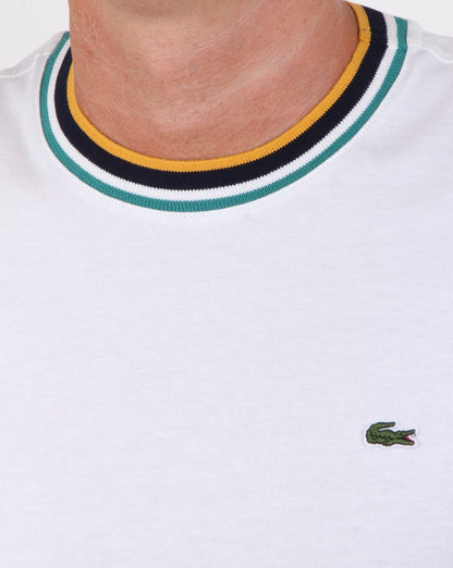 Lacoste Contrast Crew T-shirt White
