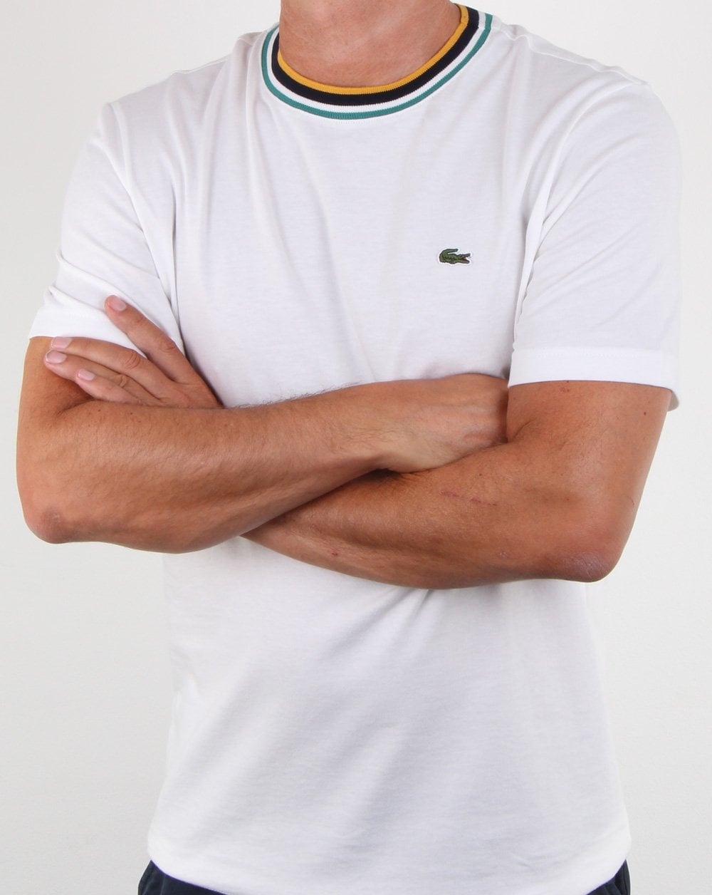 Lacoste Contrast Crew T-shirt White