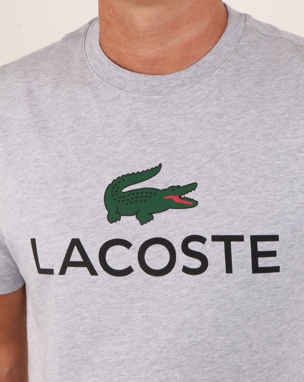 Lacoste Logo T-shirt Silver Chine