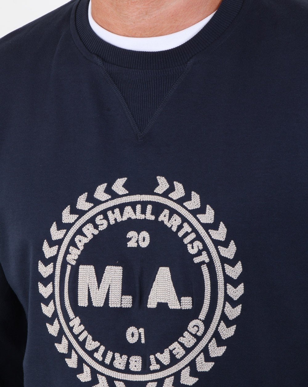Marshall Artist Casually Crafted Sweatshirt Navy