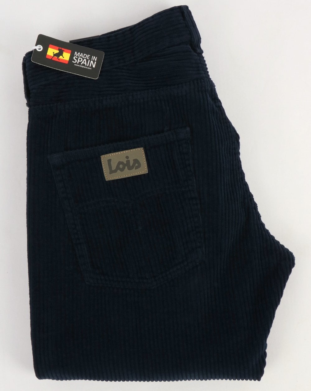 Lois Terrace Jumbo Taper Fit Cords Navy