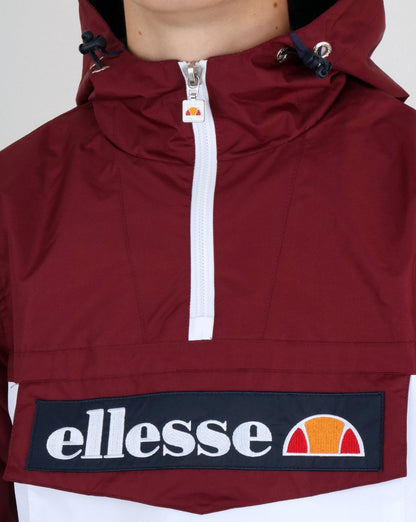 Ellesse Qtr Zip Dual Colour Jacket Burgundy-white