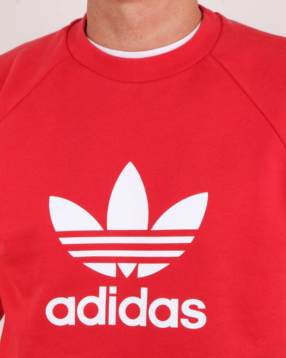 Adidas Originals Trefoil Crew Sweat Collegiate Red