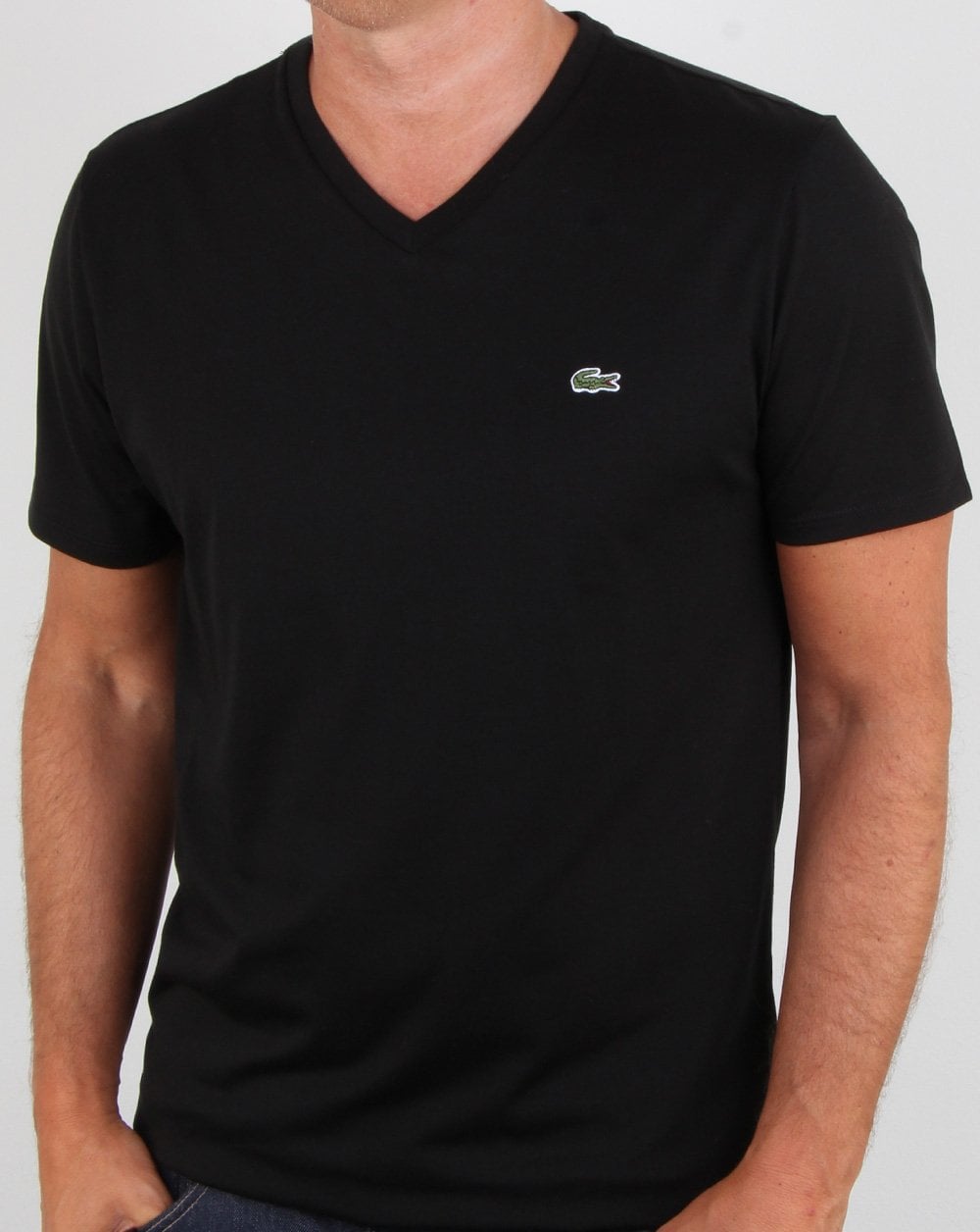 Lacoste V-neck T-shirt Black