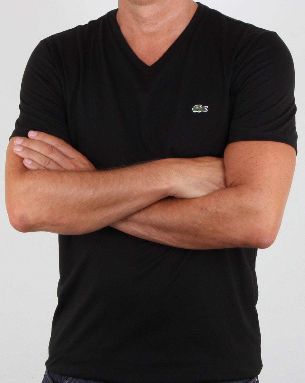 Lacoste V-neck T-shirt Black