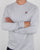 Fila Vintage Long Sleeve T Shirt Light Grey Marl