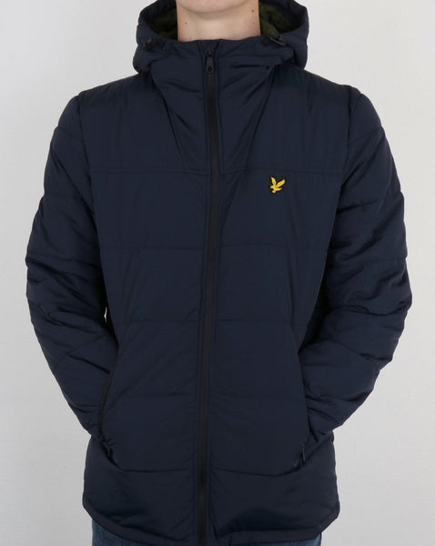 Lyle And Scott Wadded Jacket Dark Navy