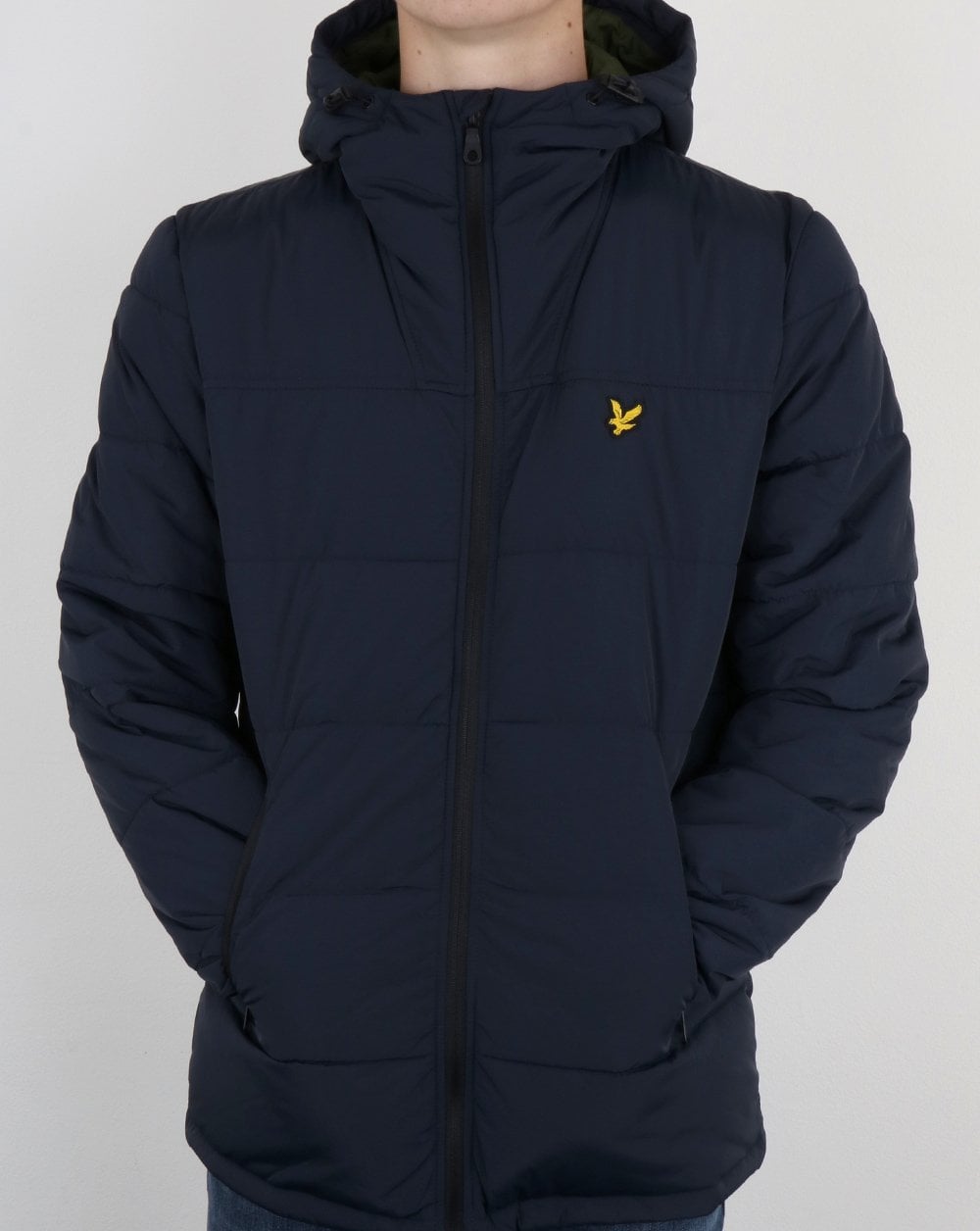 Lyle And Scott Wadded Jacket Dark Navy