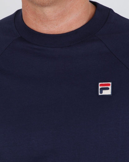 Fila Vintage Long Sleeve T Shirt Navy Blue