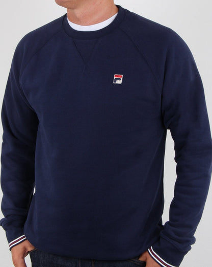 Fila Vintage Crew Sweat Navy
