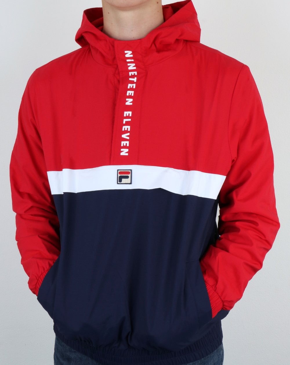 Fila Vintage 1911 Qtr Zip Jacket Red/Navy/White