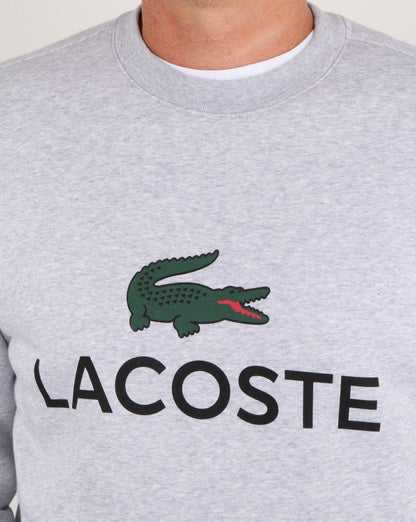 Lacoste Logo Sweatshirt Silver Chine
