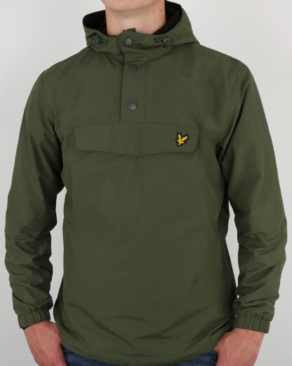 Lyle And Scott Quarter Zip Overhead Jacket Woodland Green