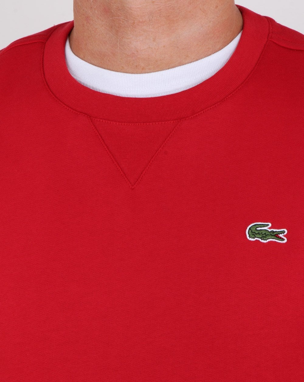 Lacoste Crew Neck Sweatshirt Red