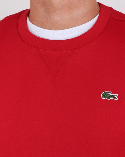 Lacoste Crew Neck Sweatshirt Red