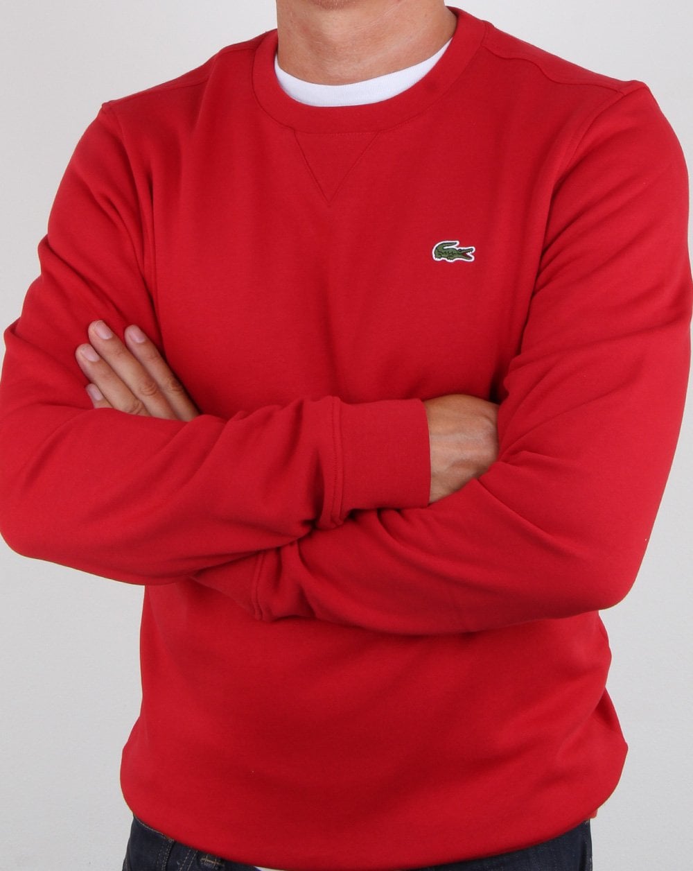 Lacoste Crew Neck Sweatshirt Red