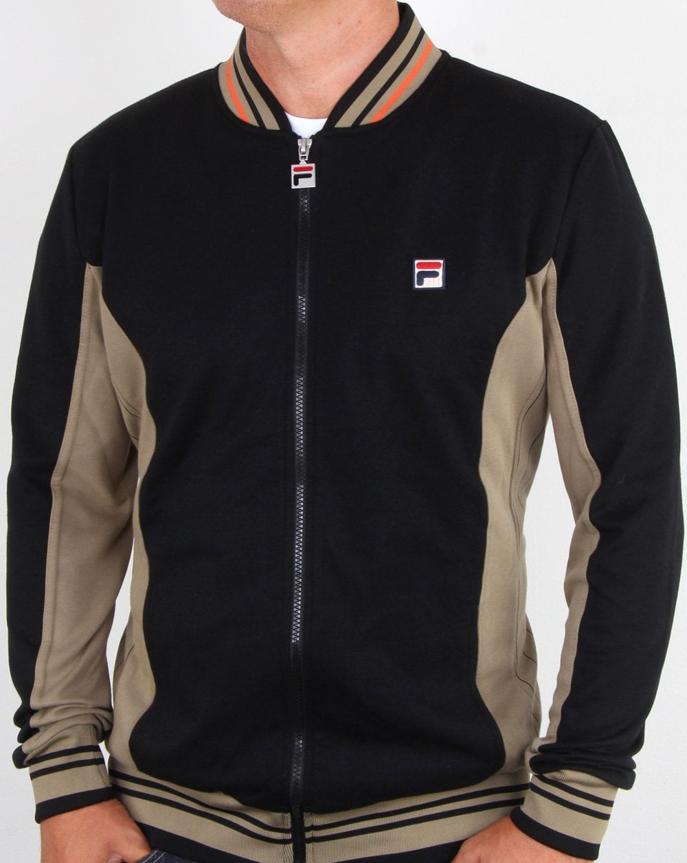 Fila Vintage Settanta Track Top Black/drygrass