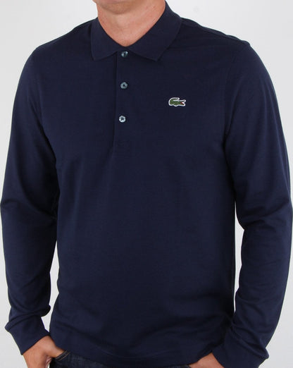 Lacoste Long Sleeve Polo Navy