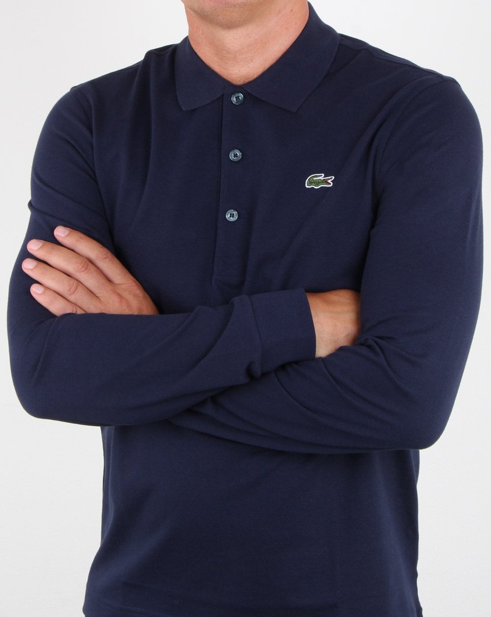 Lacoste Long Sleeve Polo Navy