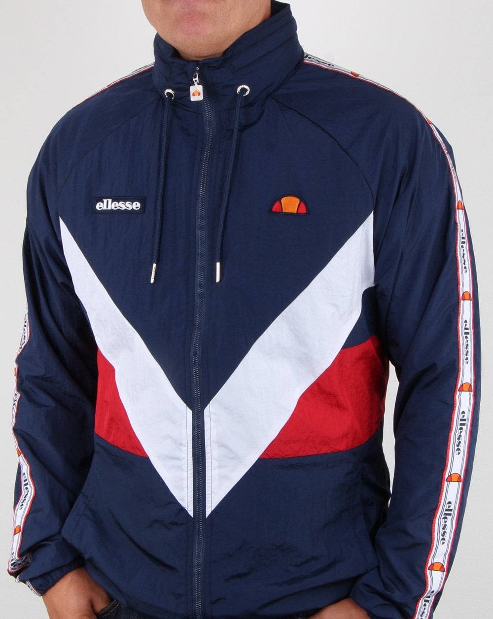 Ellesse Retro Shell Track Jacket Navy