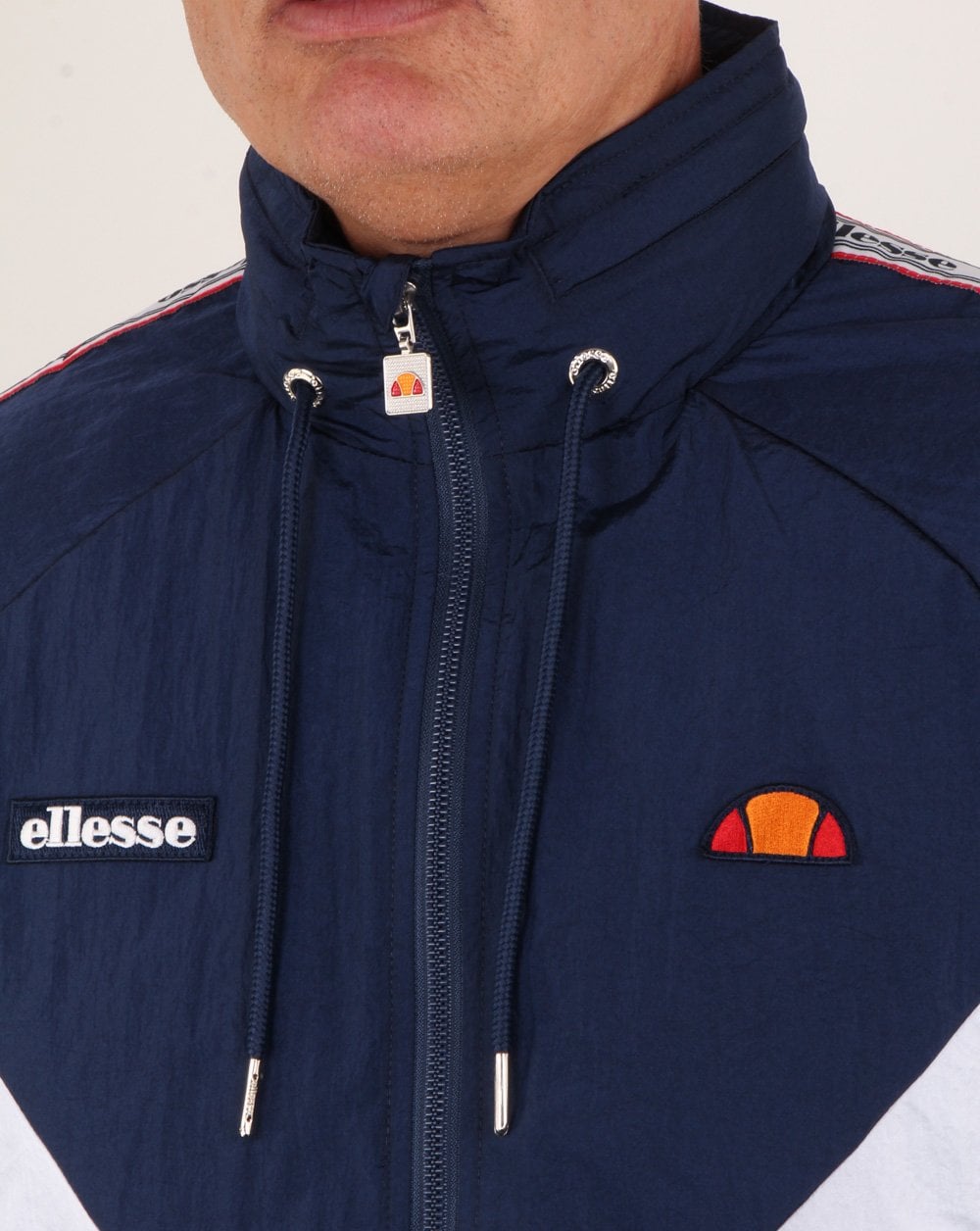 Ellesse Retro Shell Track Jacket Navy