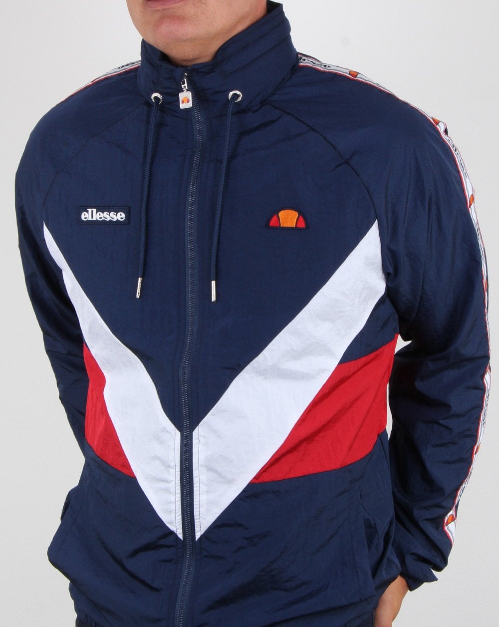 Ellesse Retro Shell Track Jacket Navy