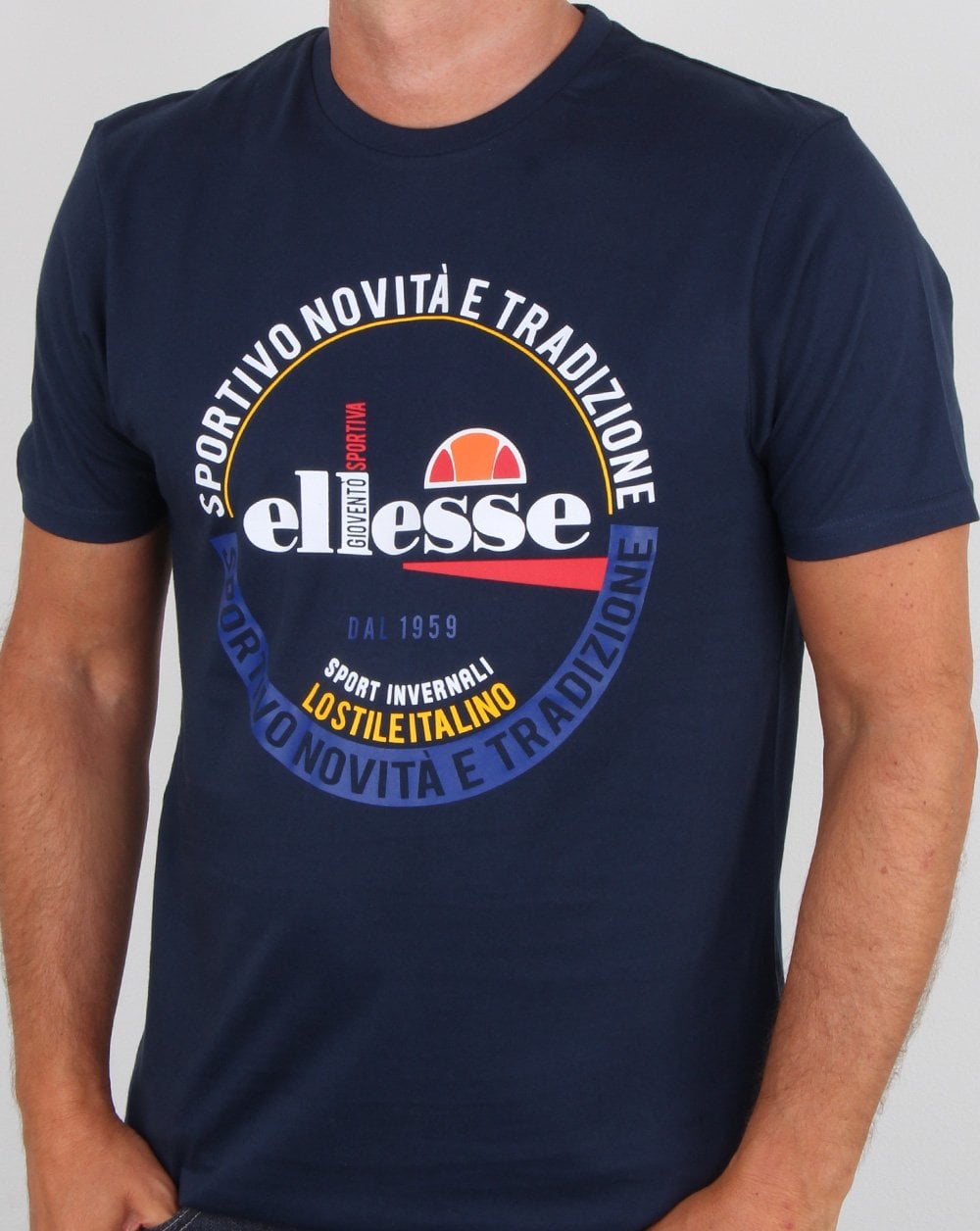 Ellesse Rombio T Shirt Navy