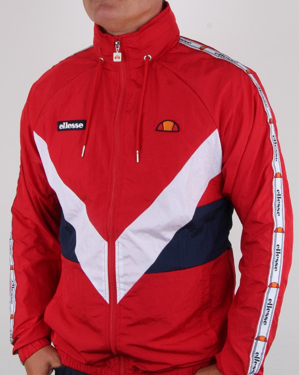 Ellesse Retro Shell Track Jacket Red