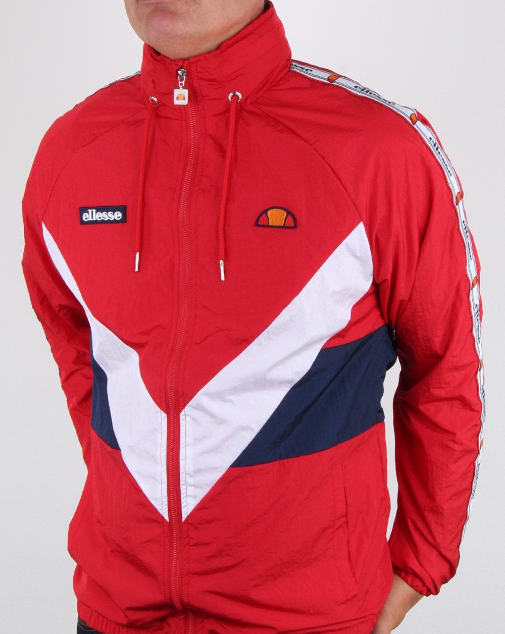 Ellesse Retro Shell Track Jacket Red