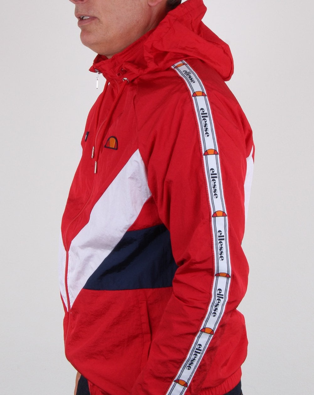 Ellesse Retro Shell Track Jacket Red
