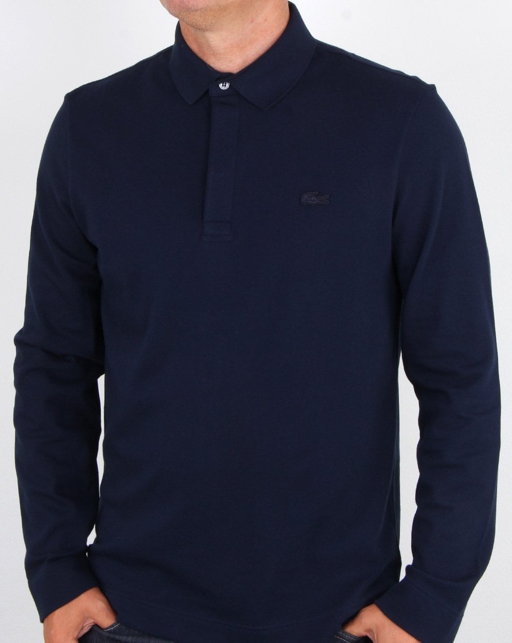 Lacoste Smarter Long Sleeve Polo Shirt Navy