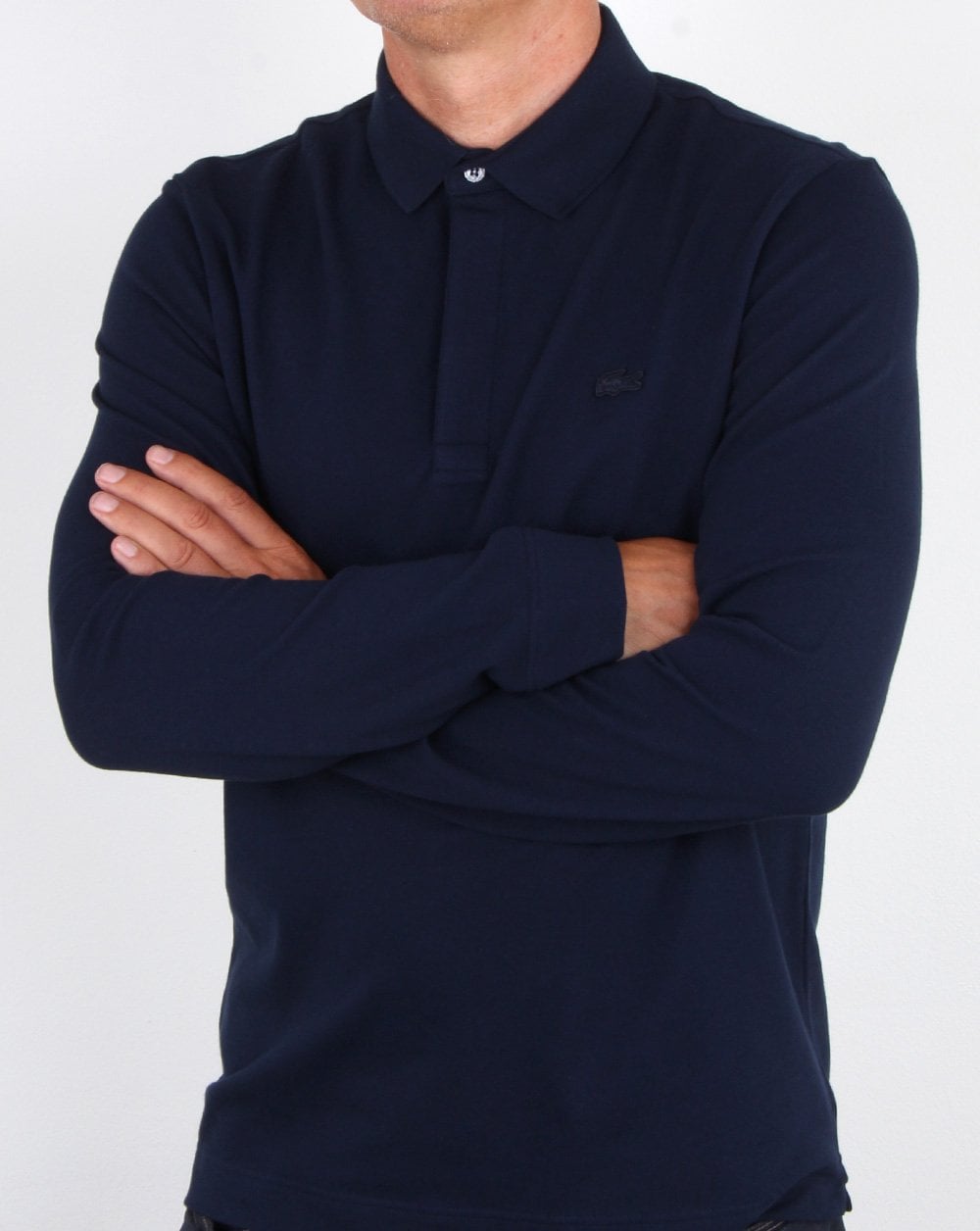 Lacoste Smarter Long Sleeve Polo Shirt Navy