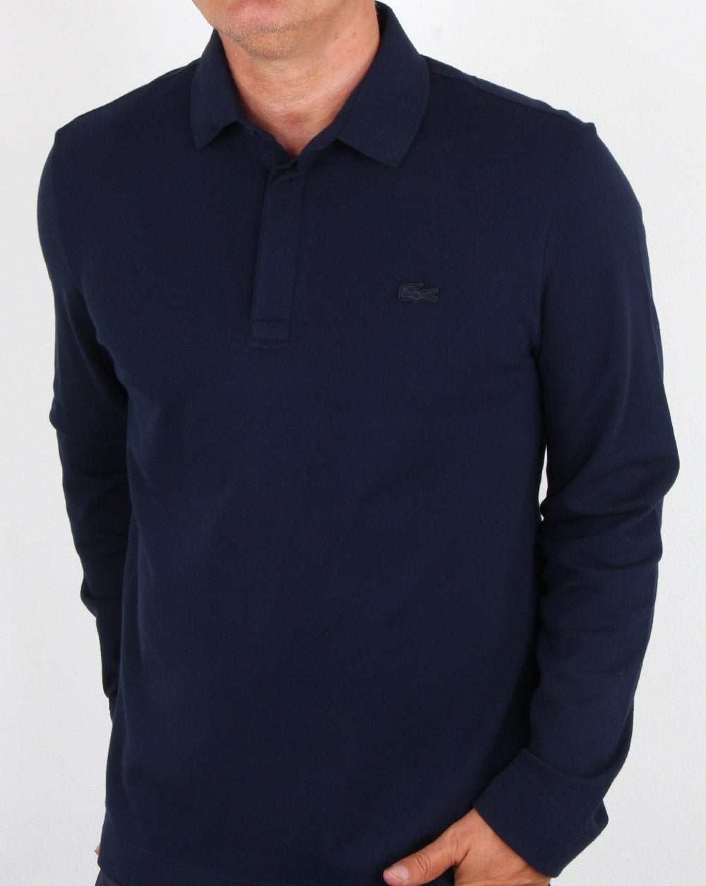 Lacoste Smarter Long Sleeve Polo Shirt Navy