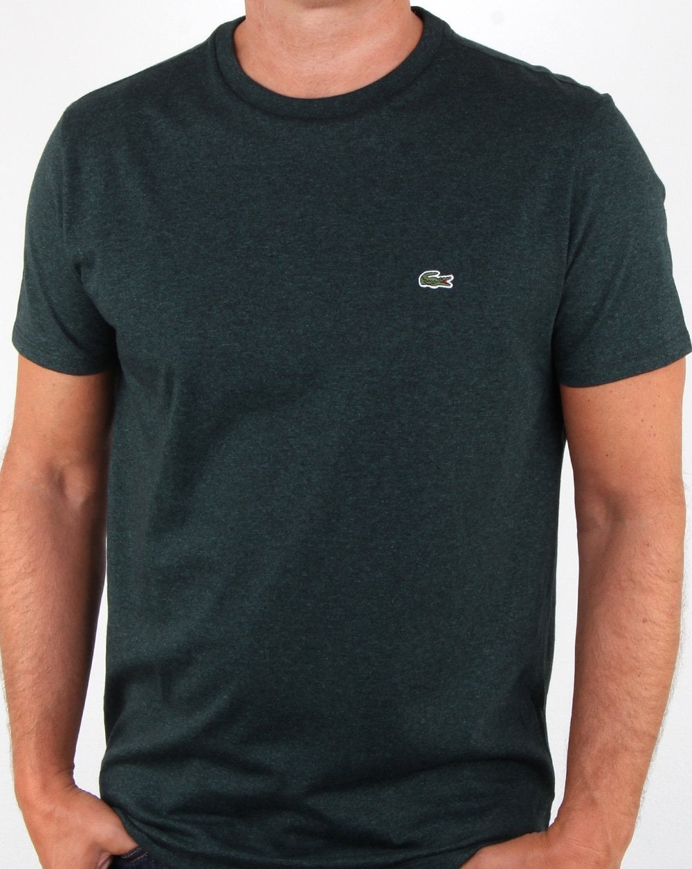 Lacoste Crew Neck T-shirt Dark Green Marl