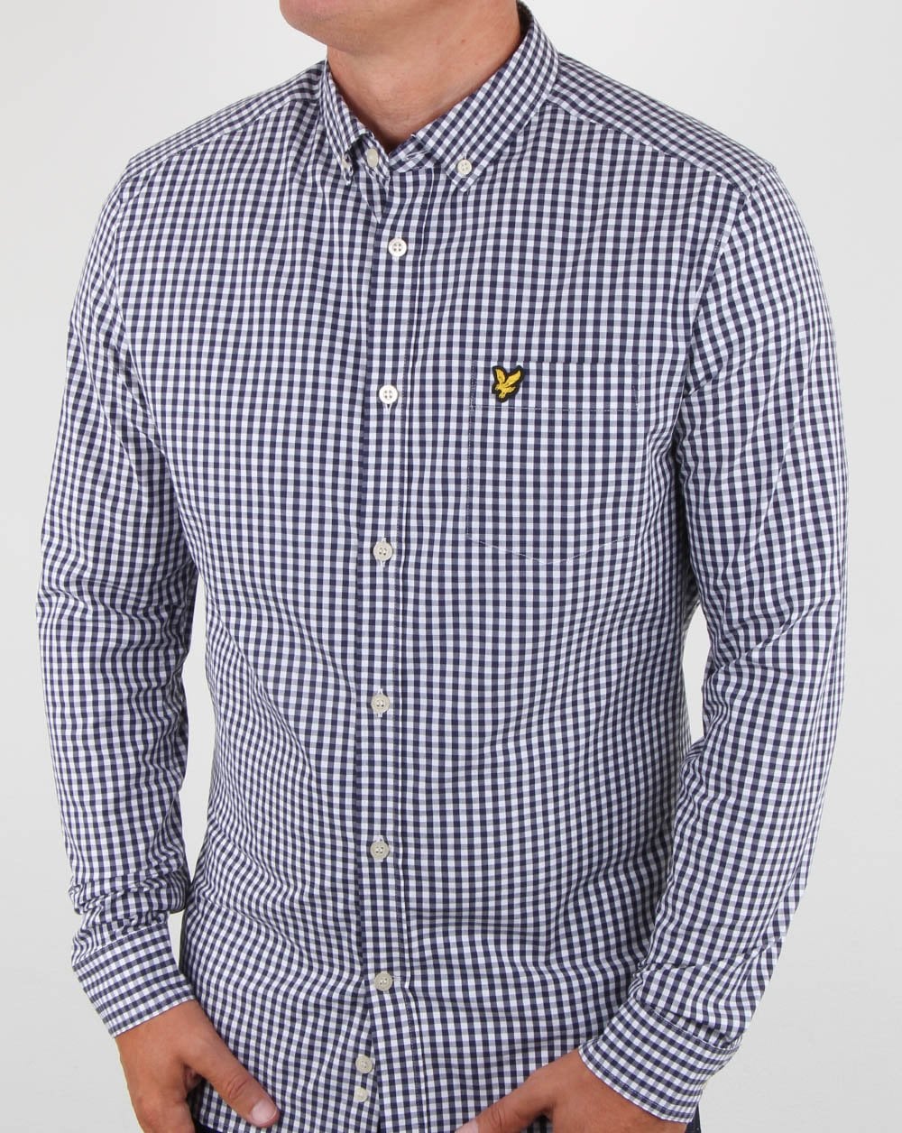 Lyle And Scott Gingham Shirt Navy