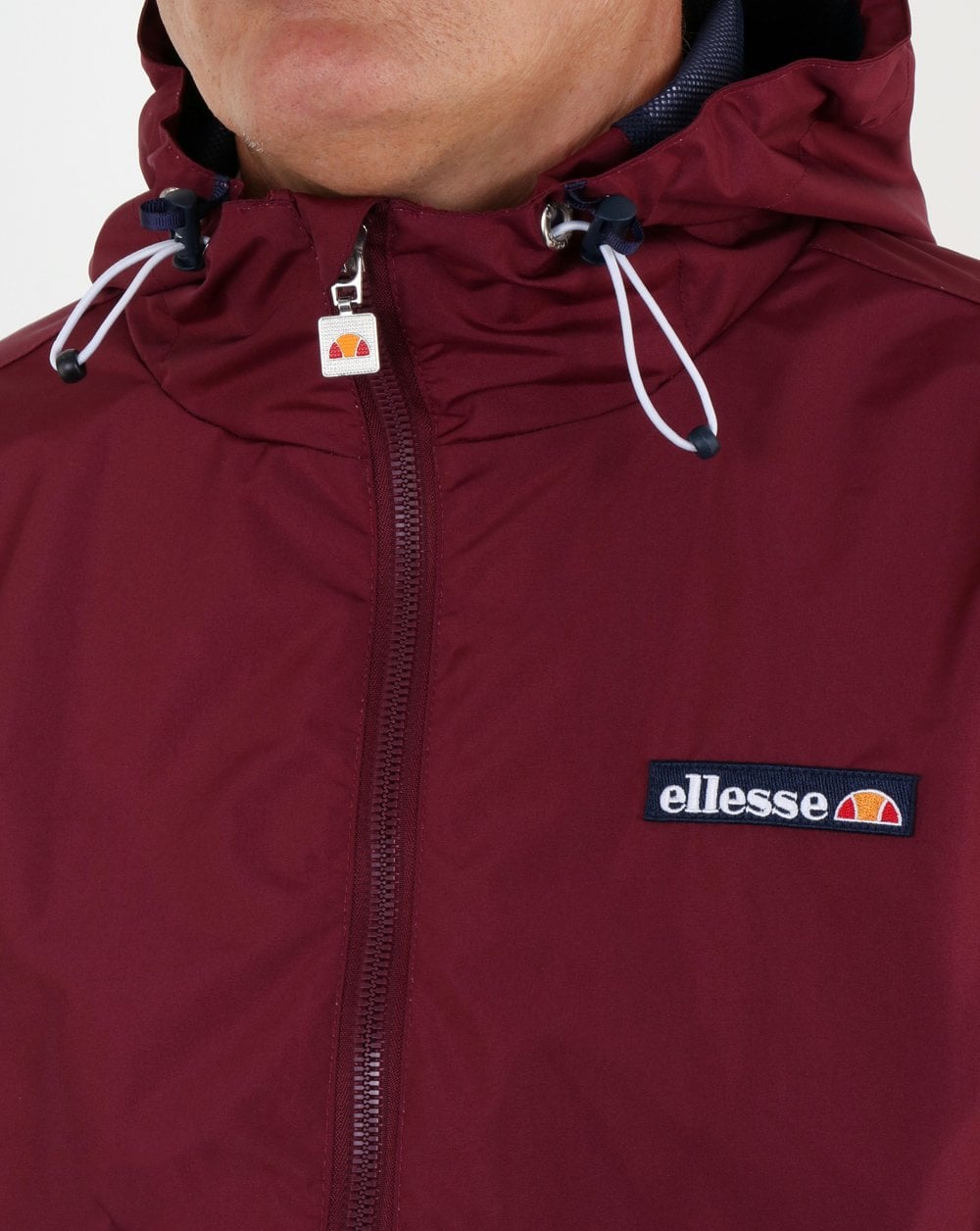 Ellesse Coated Shell Jacket Burgundy