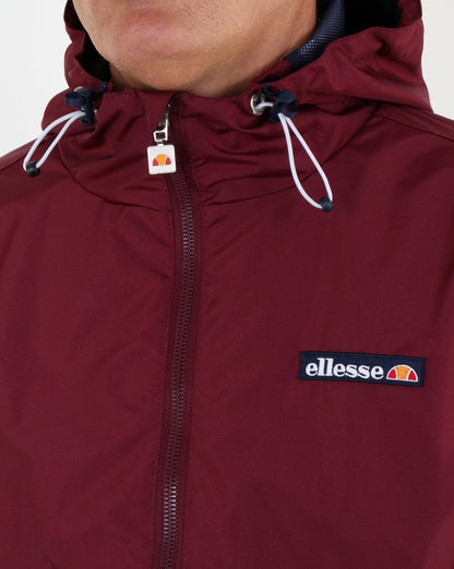 Ellesse Coated Shell Jacket Burgundy