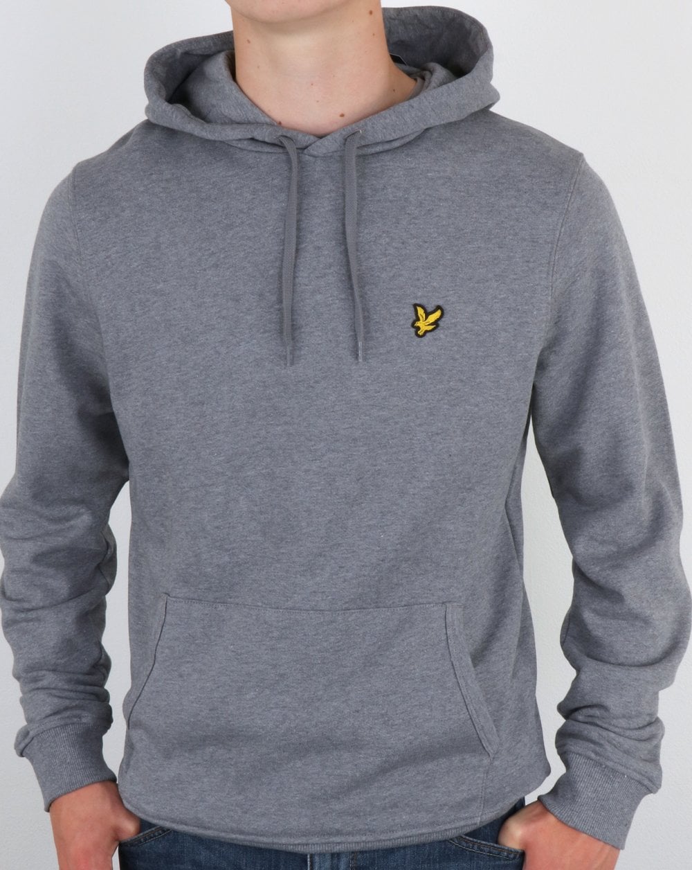 Lyle And Scott Hoody Mid Grey Marl