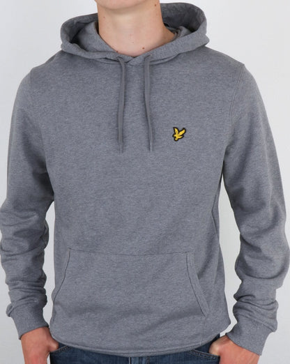 Lyle And Scott Hoody Mid Grey Marl