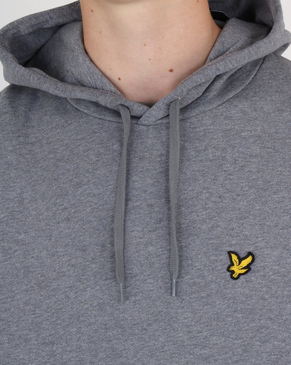 Lyle And Scott Hoody Mid Grey Marl