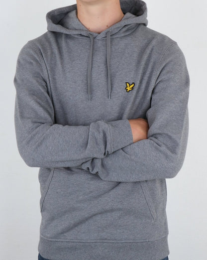 Lyle And Scott Hoody Mid Grey Marl