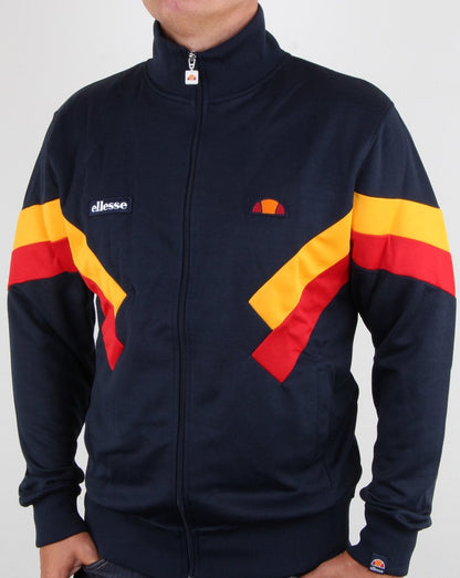 Ellesse Chierroni Track Top Navy/citrus/red