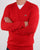 Lacoste V-neck knit Red