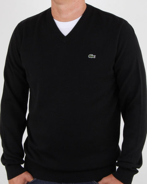 Lacoste V-neck Knit Black