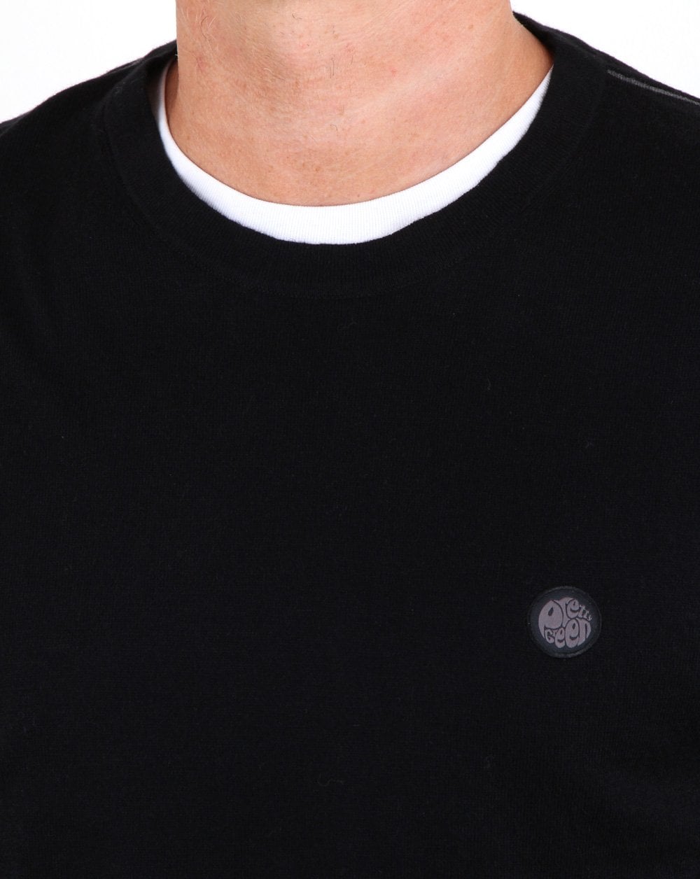 Pretty Green Hinchcliffe Crew Neck Jumper Black